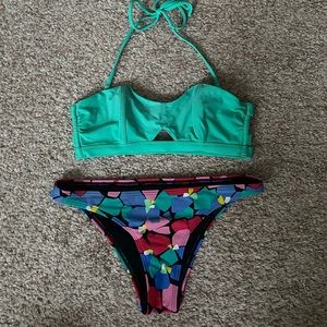 Aerie cheeky bandeau suit